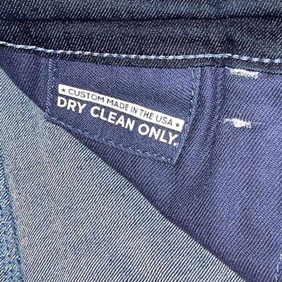 Blue Delta Men’s Custom Made Dark Denim Jean Size 28 with a 30” Inseam - Picture 5 of 7